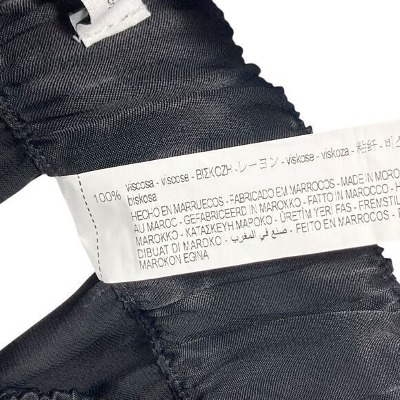 Zara Satin Silky Pleated Dress Pants Womens XXL Straight Leg Comfy Lightweight - Picture 14 of 14